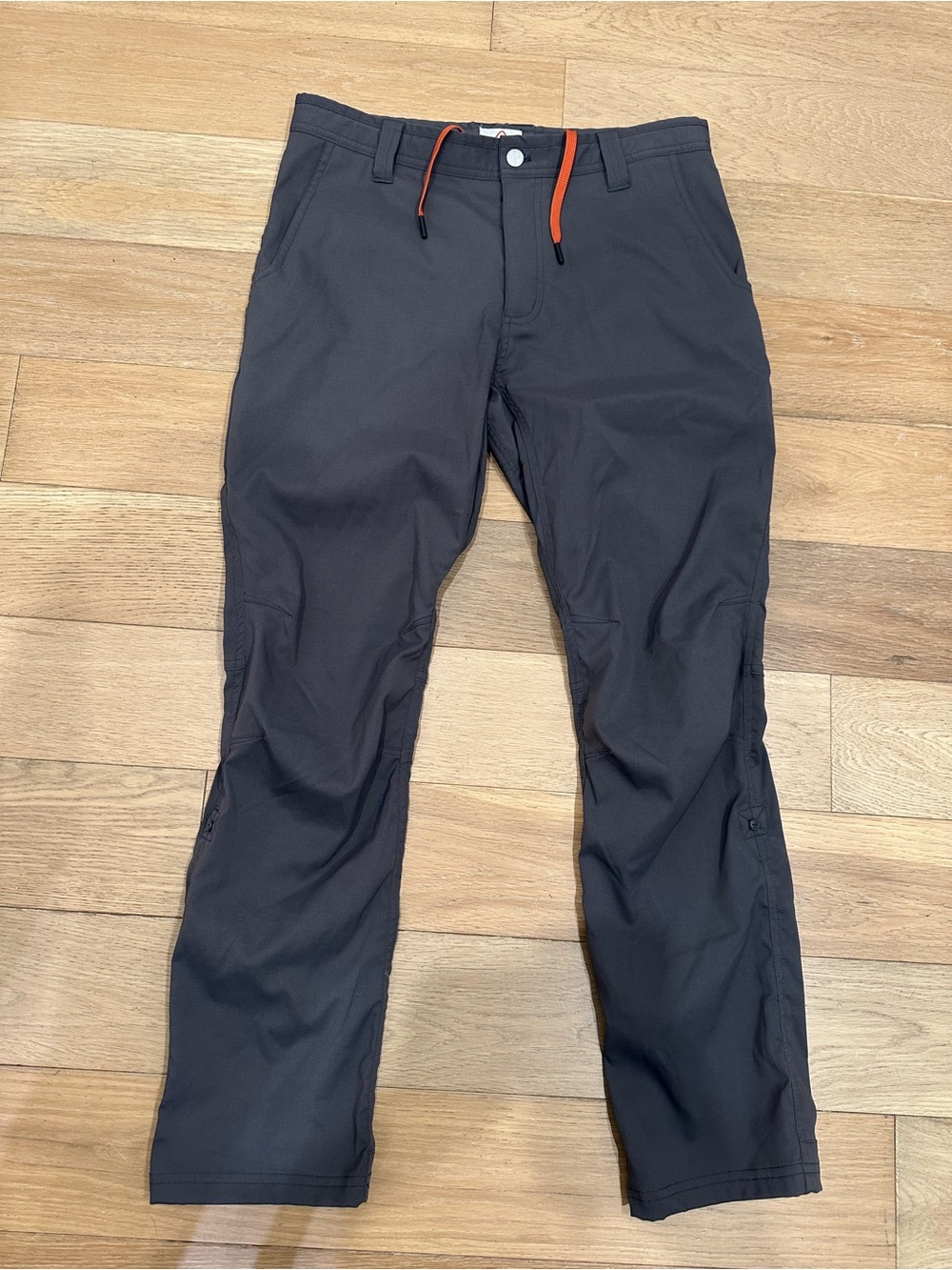 Livsn Nylon Trail Pants Grey Hiking Performance Men’s 32X30 Quick Dry Drawstring
